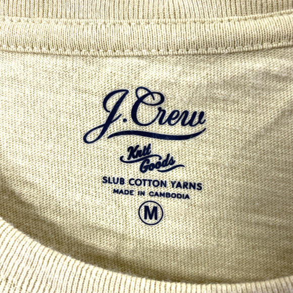 J. Crew T Shirt Mens Medium Colorblock Tee Short Sleeve Pocket Casual - Picture 3 of 7